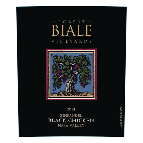 Robert Biale Vineyards Black Chicken Zinfandel Napa Valley 2022 750ml