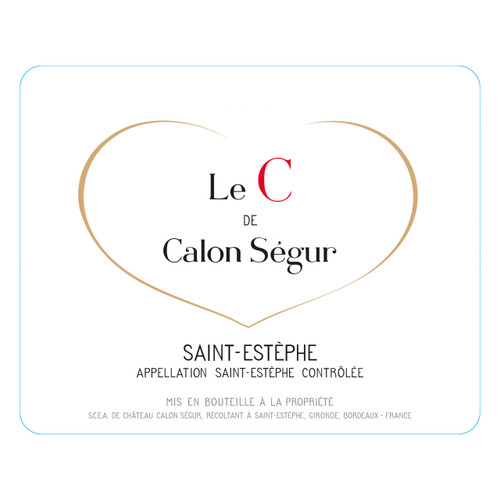 Chateau Calon-Segur Le C De Calon Segur Saint-Estephe 2020 750ml