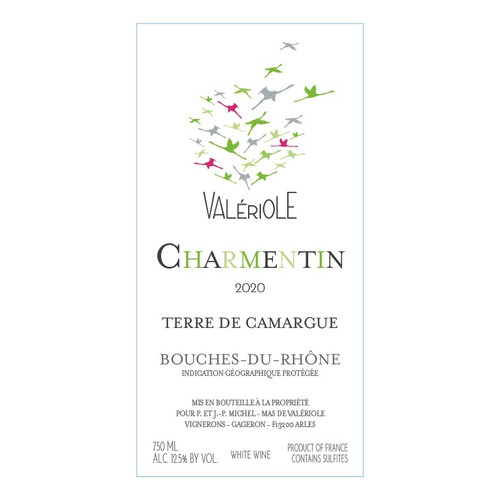 Mas de Valeriole "Charmentin" IGP Bouches-du-Rhone - Terre de Camargue Blanc 2023 750ml