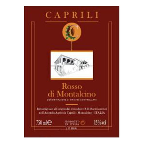 Caprili Rosso di Montalcino 2023 750ml Caprili Rosso di Montalcino 2023 750ml