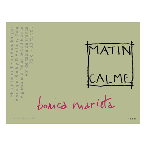 Matin Calme Bonica Marieta 2022 750ml Matin Calme Bonica Marieta 2022 750ml