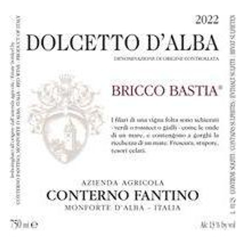 Conterno Fantino Dolcetto d'Alba Bricco Bastia 2023 750ml Conterno Fantino Dolcetto d'Alba Bricco Bastia 2023 750ml