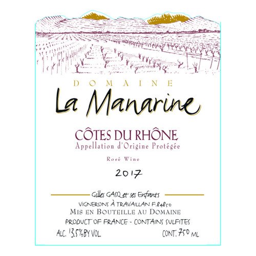 Domaine La Manarine Cotes du Rhone Rose 2023 750ml