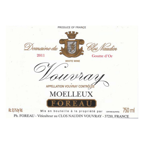 Philippe Foreau (Domaine du Clos Naudin) Vouvray Moelleux, “Goutte d’Or” 2020 750ml