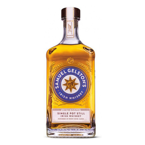 Samuel Gelston's Limited Release Single Pot Still Irish Whiskey Finished In Pinot Noir Casks NV 700ml