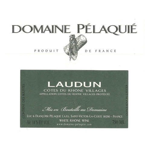 Domaine Pelaquie Cotes du Rhone Villages Laudun Blanc 2023 750ml