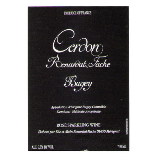 Domaine Renardat-Fache Bugey Cerdon Rose Methode Ancestrale 2023 750ml Domaine Renardat-Fache Bugey Cerdon Rose Methode Ancestrale 2023 750ml