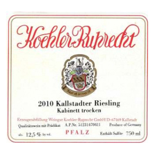 Koehler-Ruprecht Riesling Kallstadter Kabinett Trocken 2021 750ml