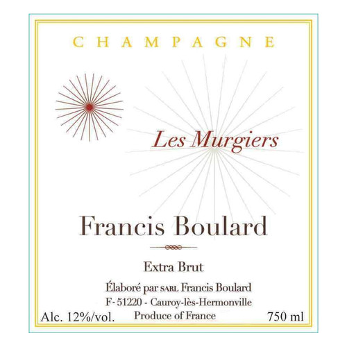 Francis Boulard Champagne Extra Brut Les Murgiers (2019 Base) NV 375ml