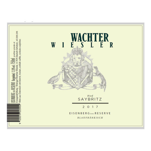 Wachter-Wiesler Eisenberg Blaufrankisch Ried Saybritz Reserve 2019 750ml