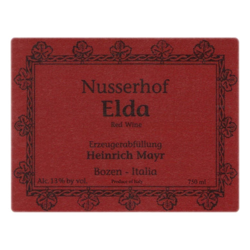 Nusserhof Heinrich Mayr Elda Vino do Tavola 2018 750ml