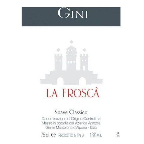 Gini Soave Classico La Frosca 2021 750ml Gini Soave Classico La Frosca 2021 750ml
