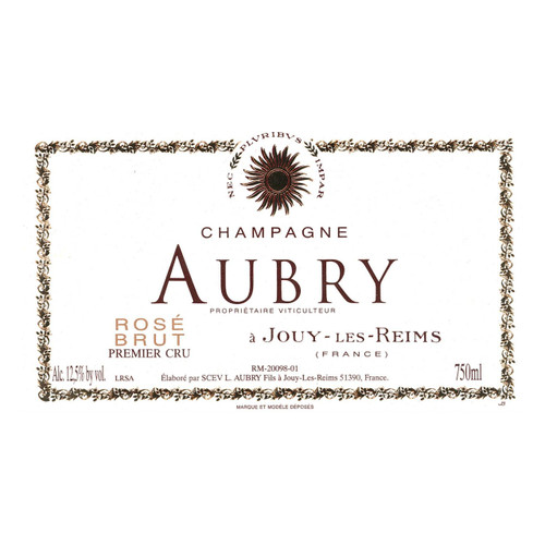 L. Aubry Fils Champagne 1er Cru Brut Rose NV 750ml