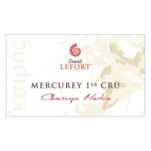 David Lefort Mercurey 1er Cru Champs Martin 2019 750ml David Lefort Mercurey 1er Cru Champs Martin 2019 750ml