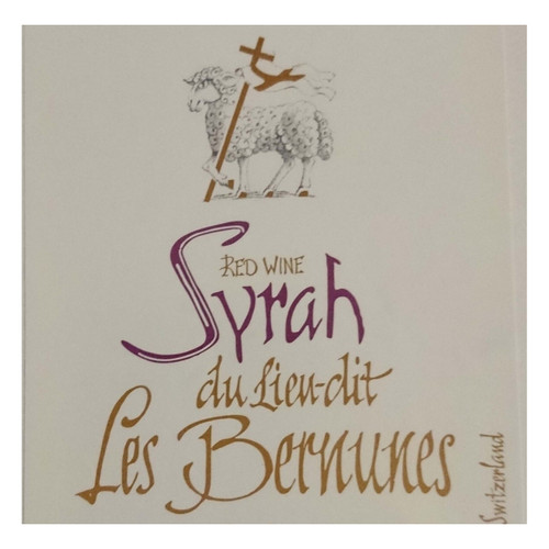 Cave Caloz Syrah Les Bernunes 2022 750ml