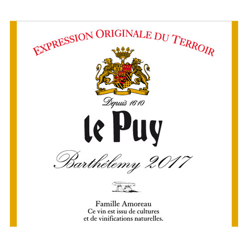 Le Puy Barthelemy Vin de France Rouge 2011 750ml