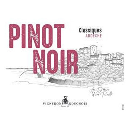 Product image for Vignerons Ardechois Ardeche Pinot Noir Classiques 2023 750ml Product image for Vignerons Ardechois Ardeche Pinot Noir Classiques 2023 750ml