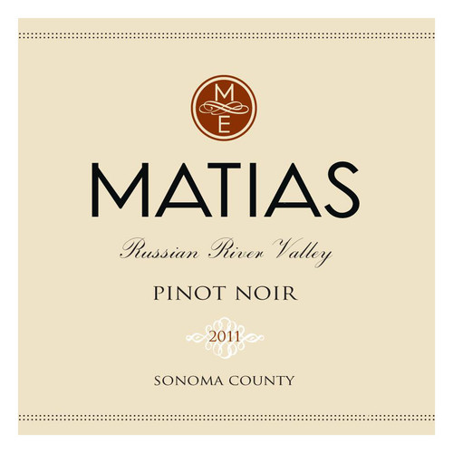 Product image for Matias Russian River Valley Pinot Noir 2019 750ml