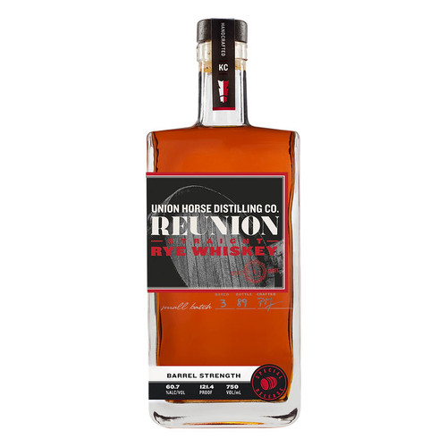 Product image for Union Horse Distilling Co. Reunion Barrel Strength Straight Rye Whiskey NV 750ml