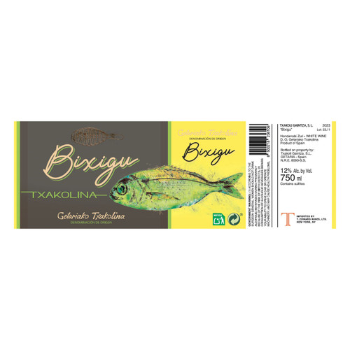 Product image for Bodega Gaintza Getariako Txakolina Bixigu Blanco 2024 750ml