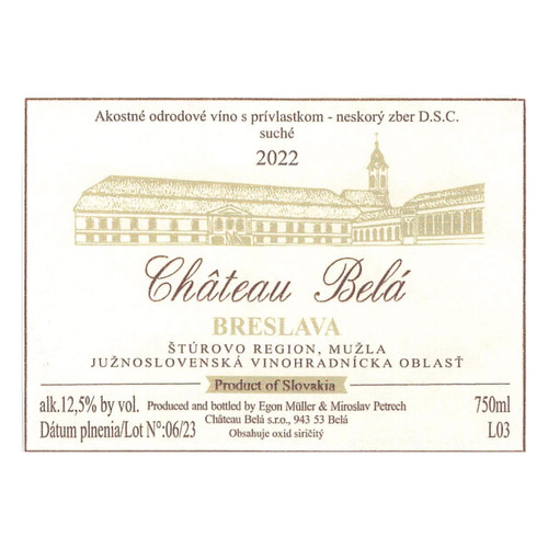 Product image for Chateau Bela Breslava 2023 750ml
