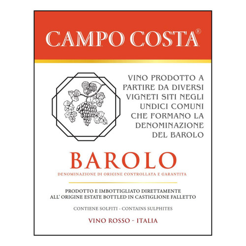 Product image for Campo Costa Barolo 2021 750ml