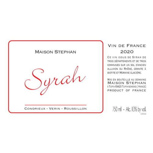Product image for Maison Stephan Syrah 2024 750ml