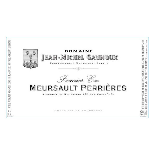 Product image for Domaine Jean-Michel Gaunoux Meursault 1er Cru Perrieres 2016 750ml