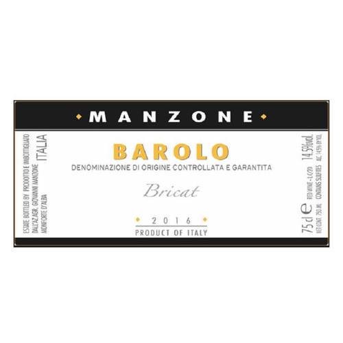 Product image for Giovanni Manzone Bricat DOCG 2020 750ml