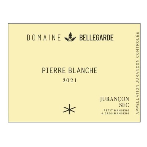 Product image for Domaine de Bellegarde Jurancon Sec Pierre Blanche 2023 750ml