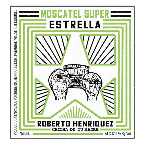 Product image for Roberto Henriquez Moscatel Super Estrella 2022 750ml