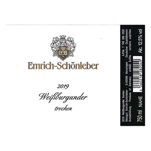 Product image for Emrich-Schonleber Weissburgunder Trocken 2024 750ml