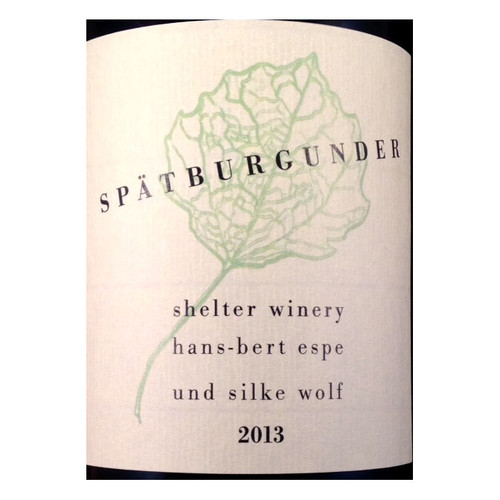 Product image for Shelter Winery Spatburgunder 2022 750ml
