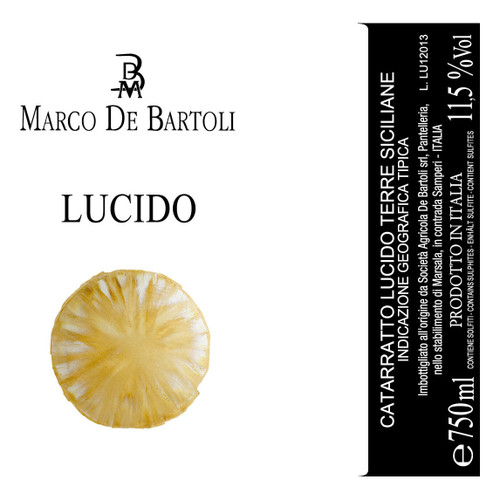 Product image for Marco de Bartoli Sicilia Bianco Catarratto Lucido  2024 750ml