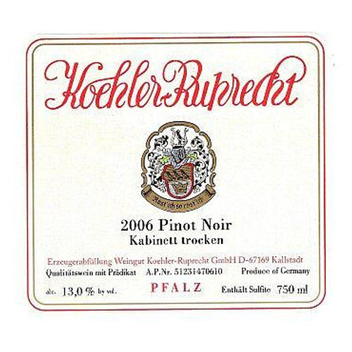 Product image for Koehler-Ruprecht Pinot Noir Kallstadter Kabinett Trocken 2023 750ml
