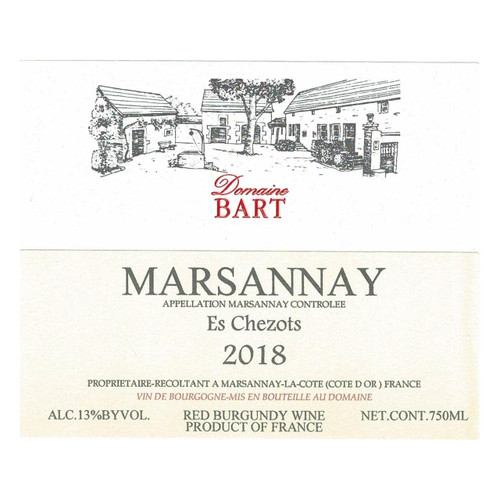 Product image for Domaine Bart Marsannay Es Chezots 2023 750ml