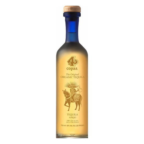 Product image for 4 Copas Tequila Anejo 80 Proof NV 750ml