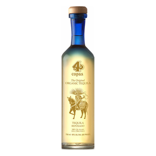 Product image for 4 Copas Tequila Reposado 80 Proof NV 750ml