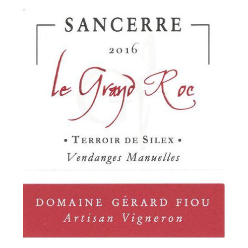 Product image for Domaine Gerard Fiou Sancerre Le Grand Roc Terroir De Silex Rouge 2022 750ml