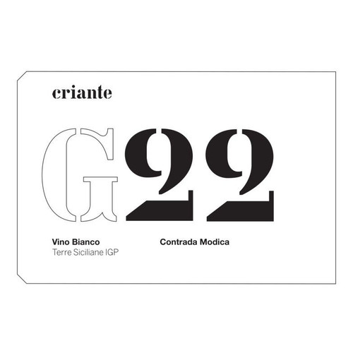 Product image for Criante Terre Siciliane G22 Contrada Modica Vino Bianco 2023 750ml