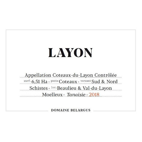 Product image for Domaine Belargus Coteaux du Layon Layon 2022 750ml
