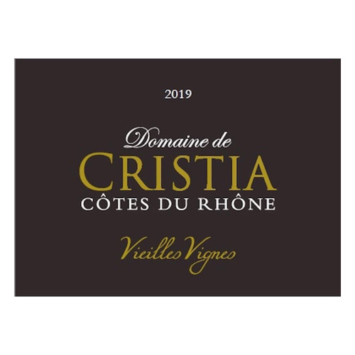 Product image for Domaine de Cristia Cotes du Rhone Vieilles Vignes 2023 750ml