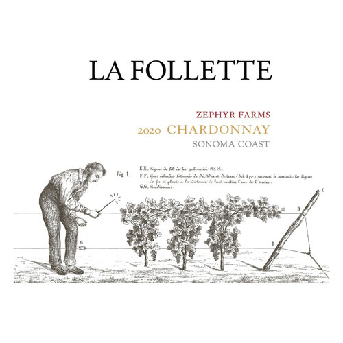 Product image for La Follette Chardonnay Zephyr Farm Sonoma Coast 2020 750ml