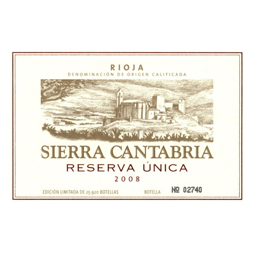 Product image for Sierra Cantabria Rioja Reserva Unica 2020 750ml