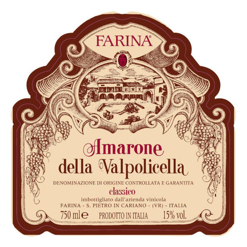 Product image for Farina Wines Amarone della Valpolicella Classico 2021 750ml Product image for Farina Wines Amarone della Valpolicella Classico 2021 750ml