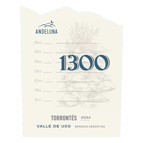 Product image for Andeluna 1300 Torrontes Valle De Uco 2024 750ml