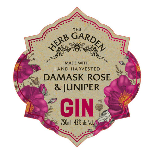 Product image for The Herb Garden Damask Rose & Juniper Gin NV 750ml