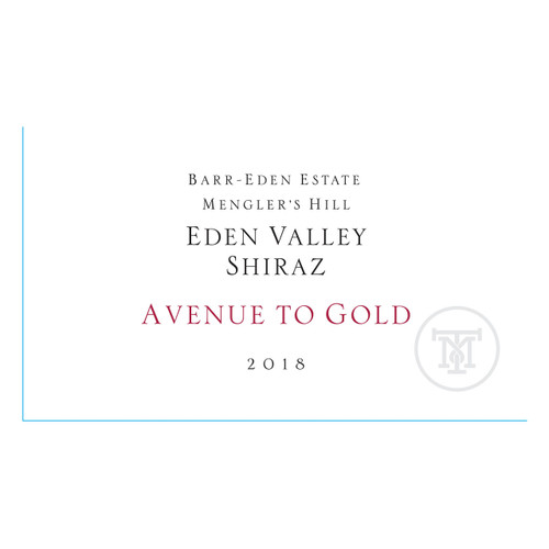 Product image for Barr-Eden Estate Shiraz Avenue To Gold Mengler's Hill Eden Valley 2018 750ml