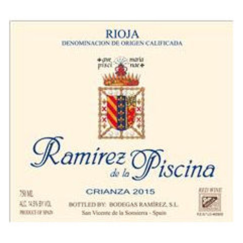 Product image for Ramirez de la Piscina Rioja Crianza 2020 750ml