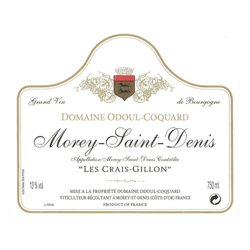 Product image for Domaine Odoul-Coquard Morey-Saint-Denis Les Crais Gillon 2022 750ml